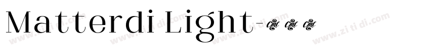 Matterdi Light字体转换